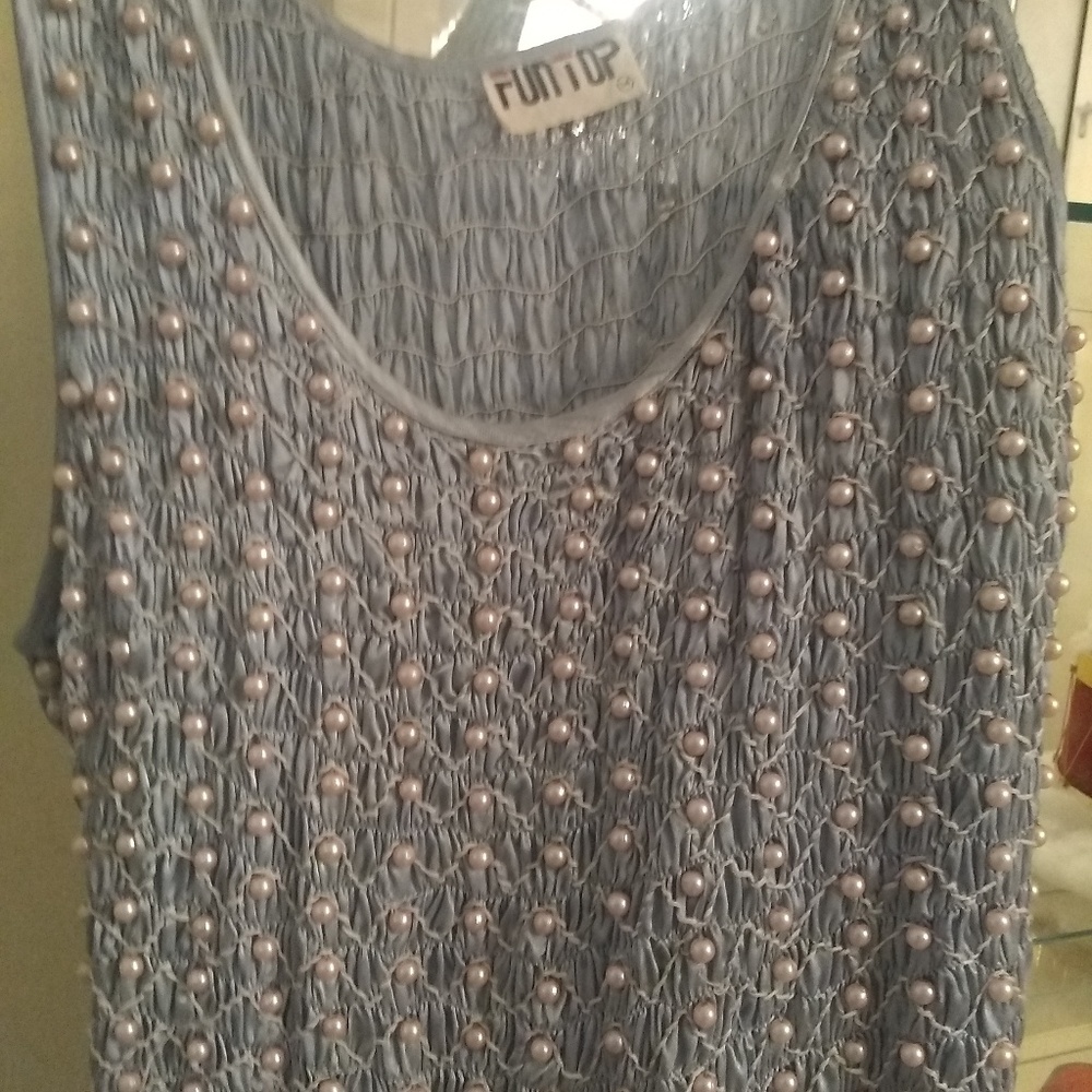 Lovely sun dress covered with "pearls"